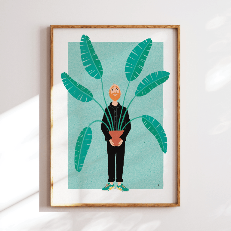 Grønne fingre – rødt skæg – plakat billede 3