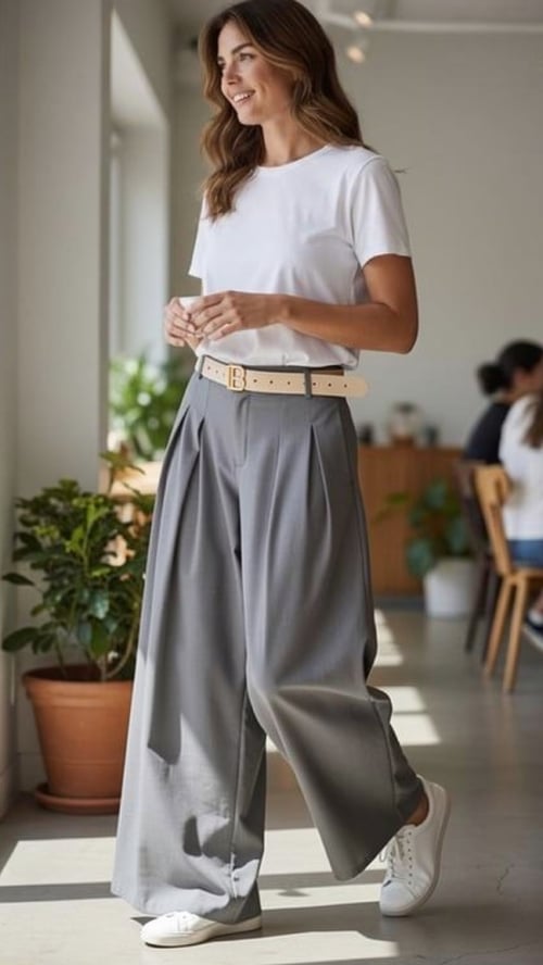 Vilja klassisk pants, Grey. Onesize 36-44. (2)