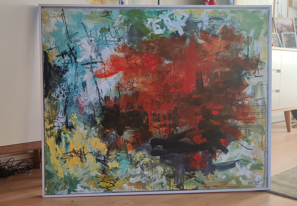 Glødende efterår (80x100) billede 4