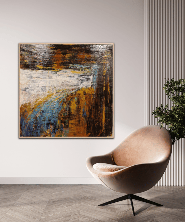 #1274  120 x 120 cm SOLD billede 2