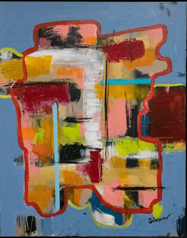 #1113 Maleri 80X100cm SOLD billede 2