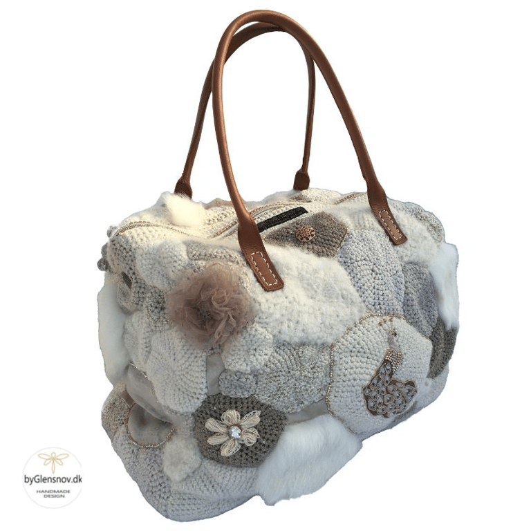 Eksklusiv Rejsetaske m/ læderhåndtag