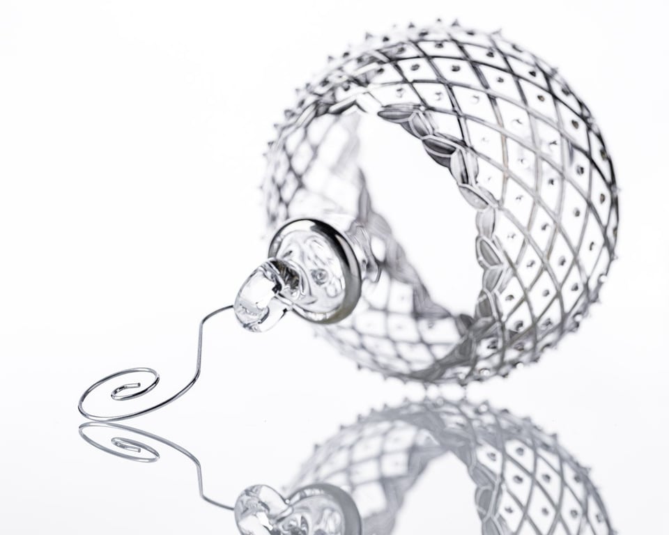 JULEKUGLE DESIGN 1001 KRYSTAL MED GULD ELLER HVIDGULD billede 11