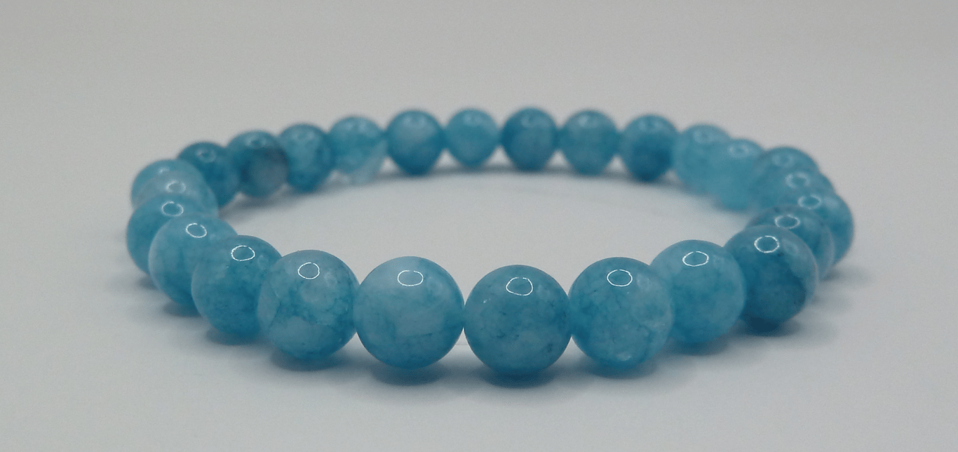 (Månedens Sæt) Amazonit Blue Armbånd - 6mm