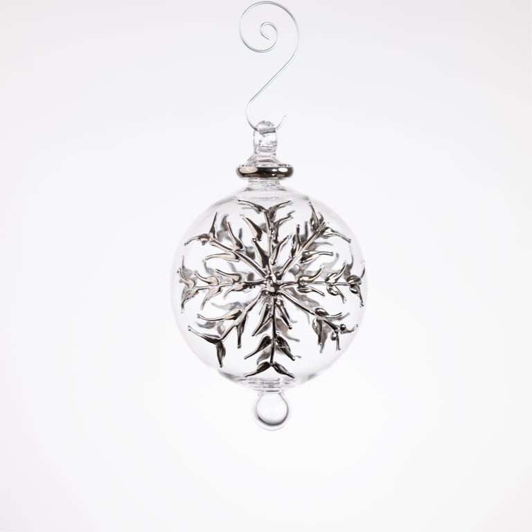 JULEKUGLE DESIGN 1014 KRYSTAL MED GULD ELLER HVIDGULD billede 4