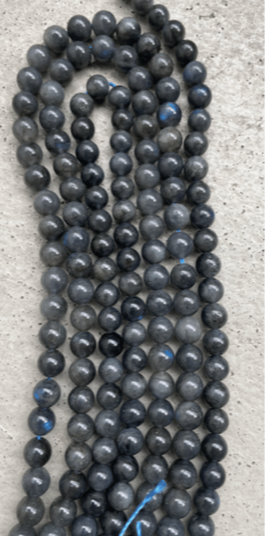 Sort Labradorit Perle - Kvalitet A billede 3