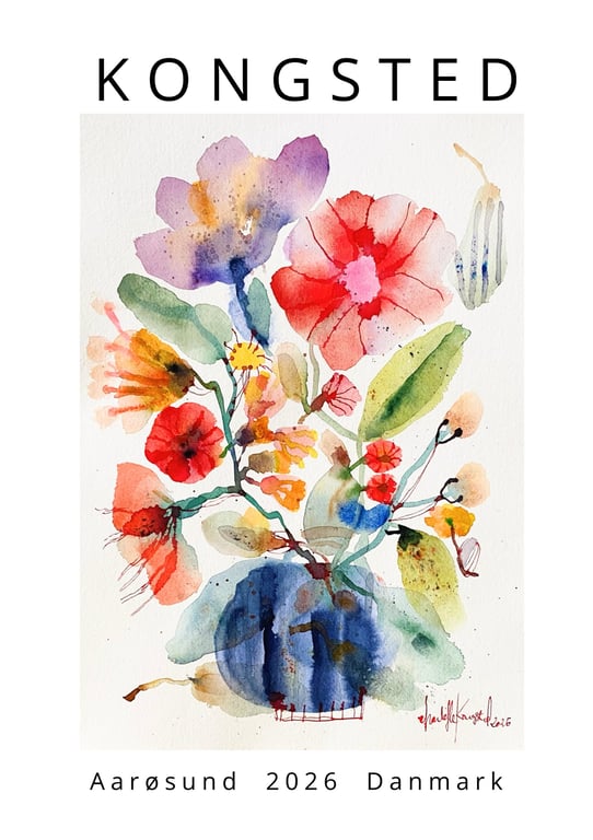 Flyvende pærer og vilde blomster #1 - print