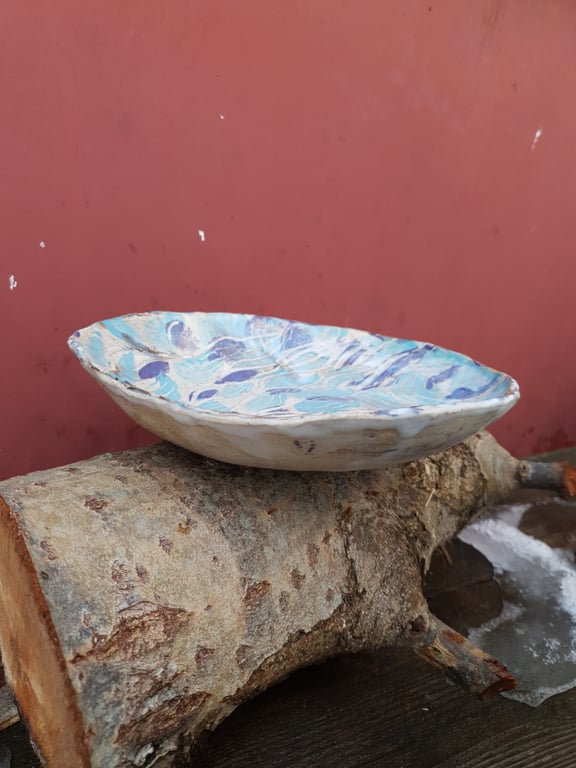 Malerisk skål/fad  billede 2