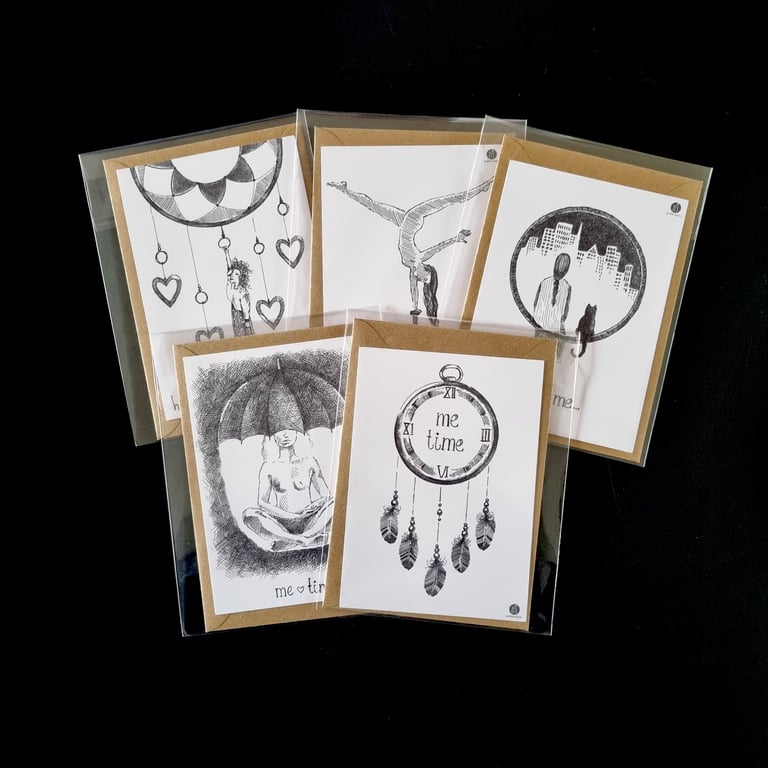 Me time -kort sæt med 10 billede 2