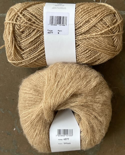 Kit: Garn og opskrift til Sesam Raglan Sweater i Alpaca Silk og Finuld (13)