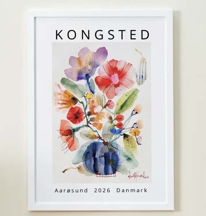 Flyvende pærer og vilde blomster #1 - print billede 2