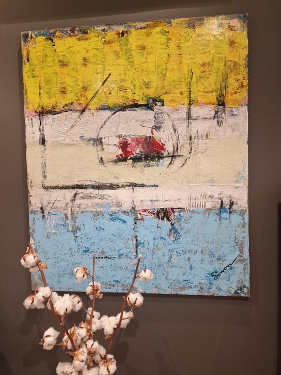 #1324  100x120 cm  SOLD billede 3