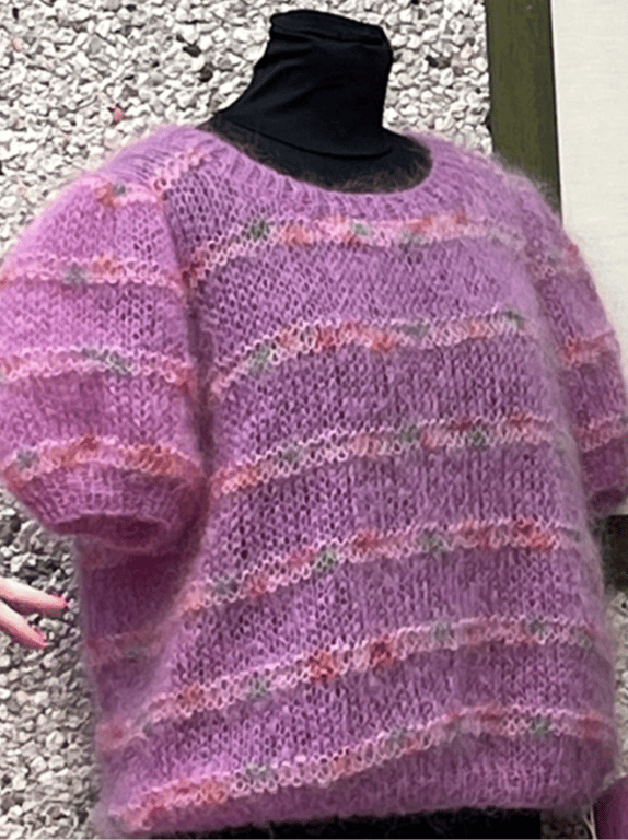 Kit: Diana bluse - SAND•KNIT - Mohair Edition