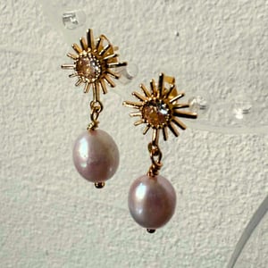 Perle øreringe  – produktbillede