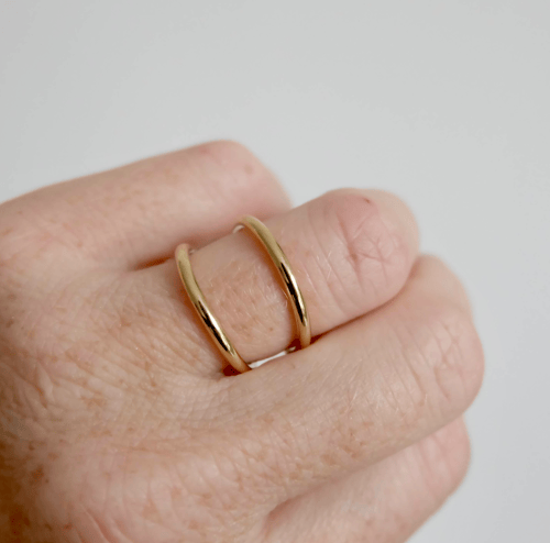 Loop ring slim forgyldt (4)
