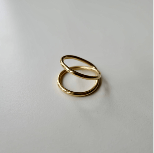 Loop ring slim forgyldt (2)