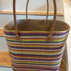 Kurvetaske - bastvævet  – produktbillede