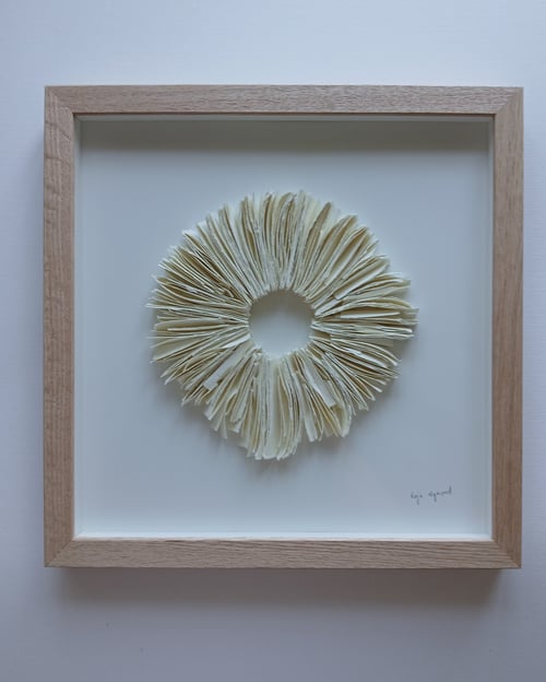 30x30cm relief papirværk, indrammet  (3)