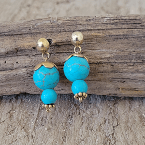 Turkis ørestikker. – produktbillede
