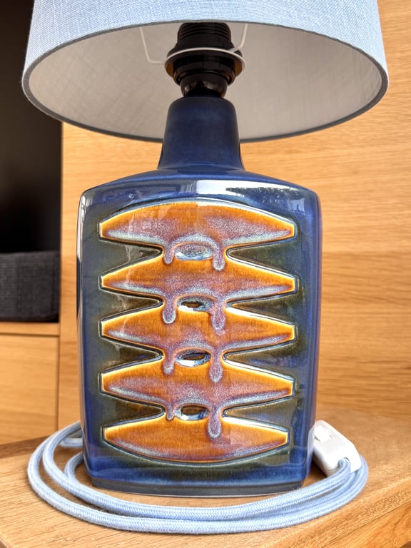 Upcycled vintage bordlampe - Søholm Keramik billede 2