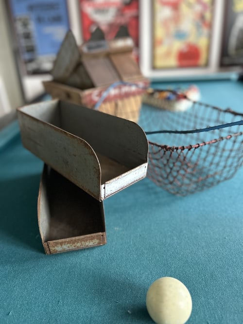 Antik værkstedsskuffe/metal