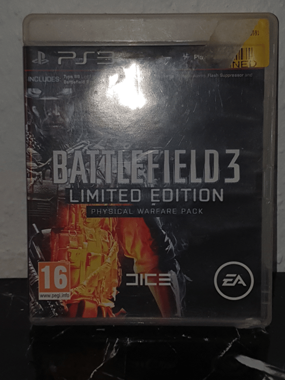 PS3 battlefield 3 limited edition physical warfare oack