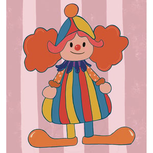 Plakat: Rosa Klovn – produktbillede