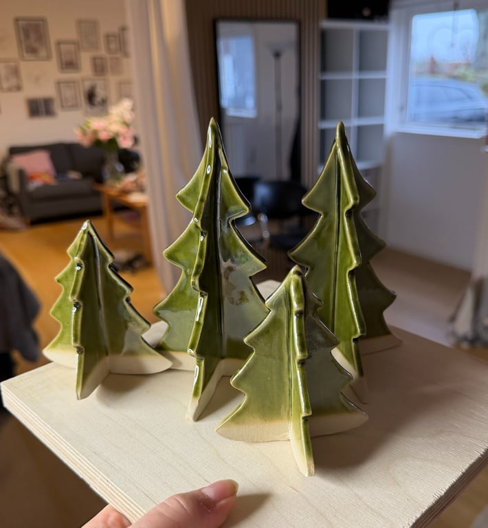 Keramik Juletræ - Stor