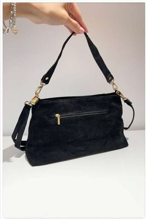 Alma ruskinds bag med justerbar rem, Black (2)