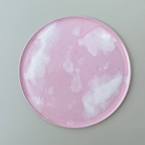 Rosa kagetallerken – produktbillede