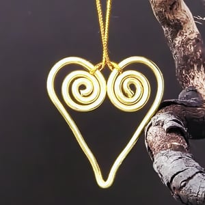 Guld hjerte – produktbillede