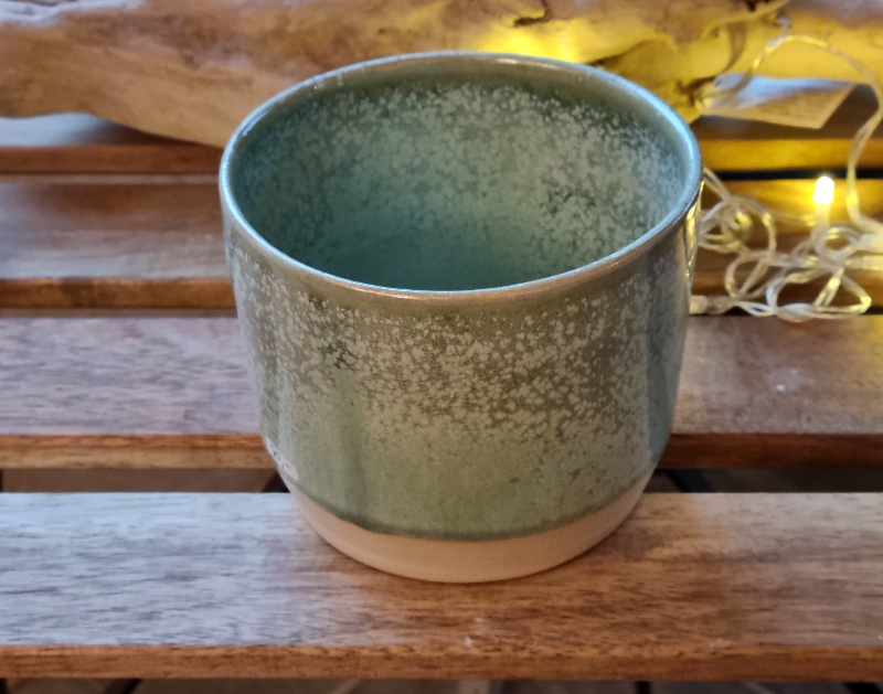 Skål Grøn krystal, diameter 11.5 cm