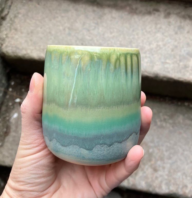 Hånddrejet kop billede 6