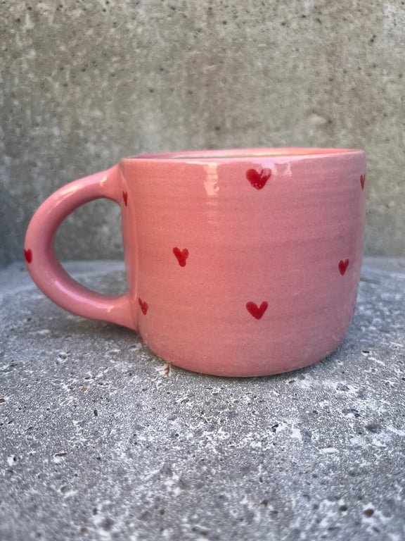 Hjerte krus. 320 ml. 320 ml. H: 7 cm billede 2