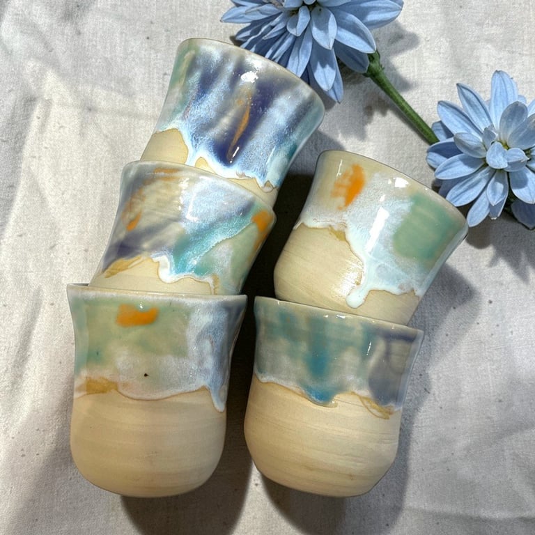 Farvespil – håndlavet keramikkrus billede 3