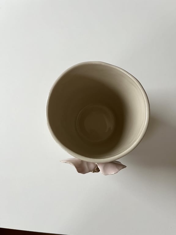 Lyserød blomsterkop No.8 billede 3