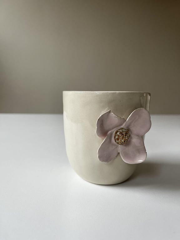 Lyserød blomsterkop No.1 billede 2