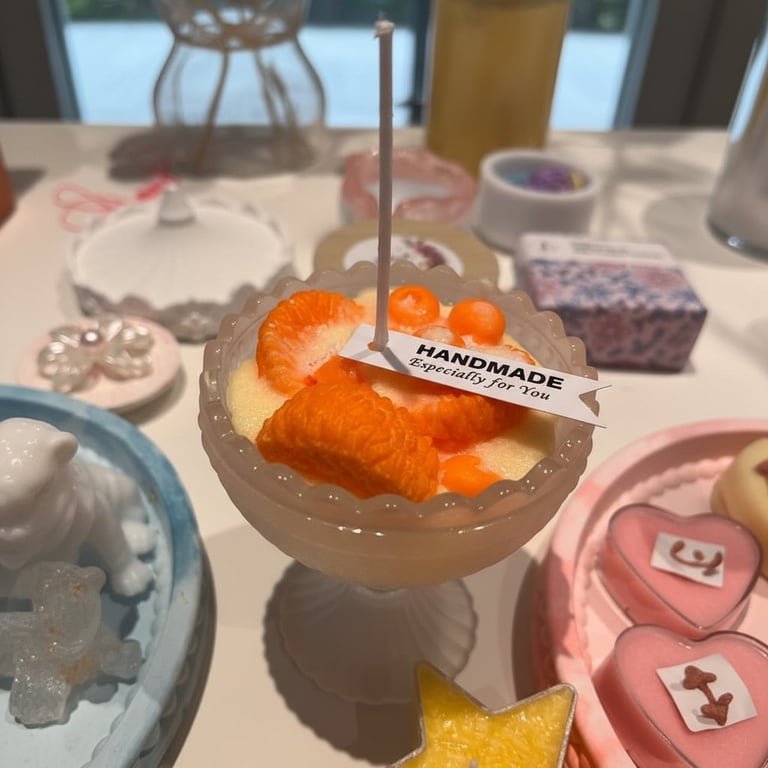 Flot håndlavet lys.  billede 2