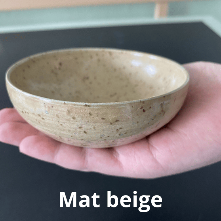 Keramik skål lille - i stentøjsler billede 4