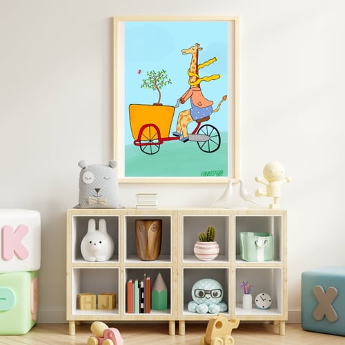 Plakat: Cykel Giraffen (2)