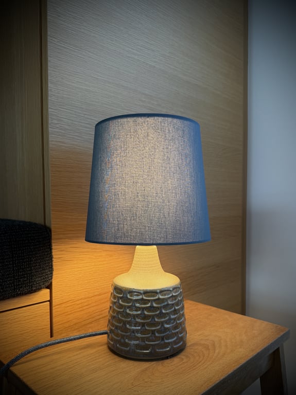Upcycled vintage bordlampe - Søholm Keramik billede 3