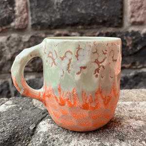 Facetskåret unika kop med hank  – produktbillede