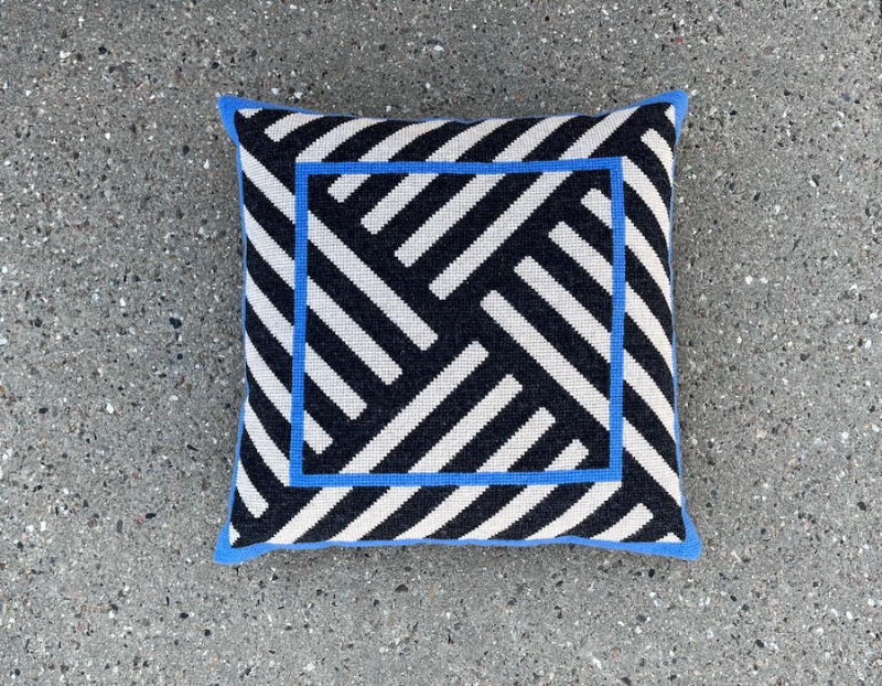 Cirkus Striber koksgrå 2032-2 Str. 39 x 39 cm. (5)