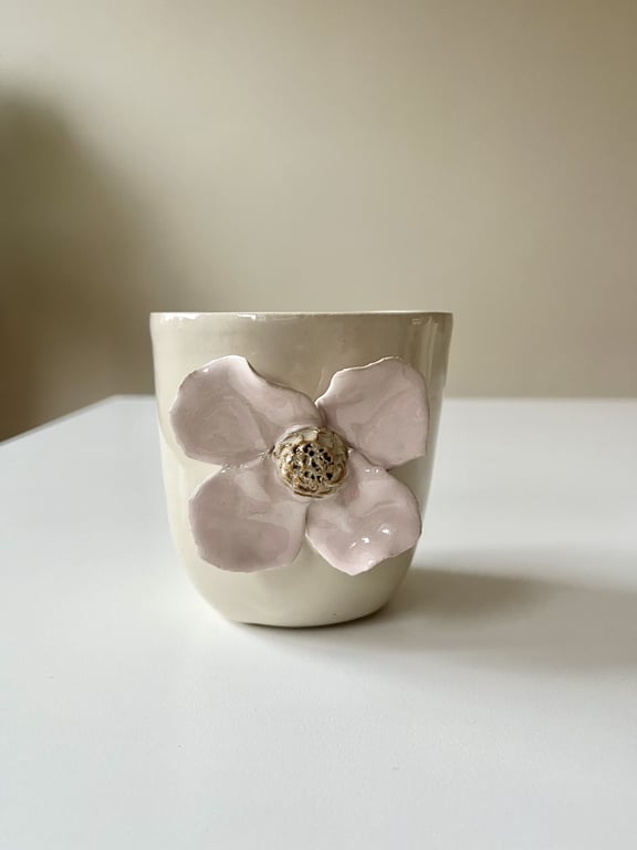 Lyserød blomsterkop No.8