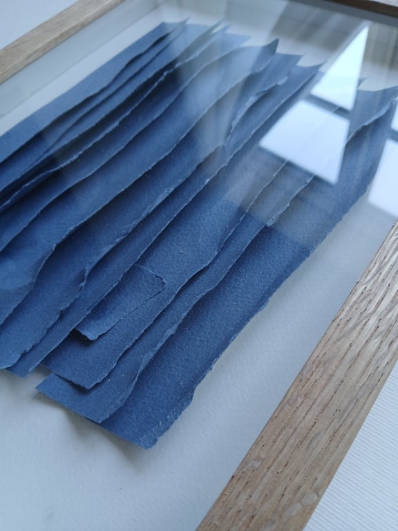 A4 relief papirværk, indrammet  billede 3