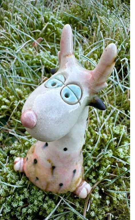 Rudolf, lys, pink/ rødlig