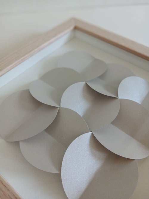 20x20cm, 3D papirværk, indrammet  (2)