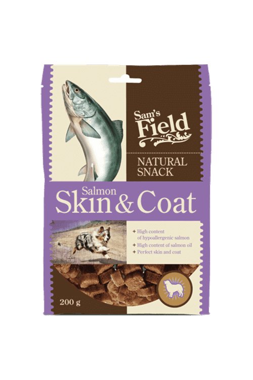 Sam’s Field Natural Snack Salmon Skin &amp; Coat 200g