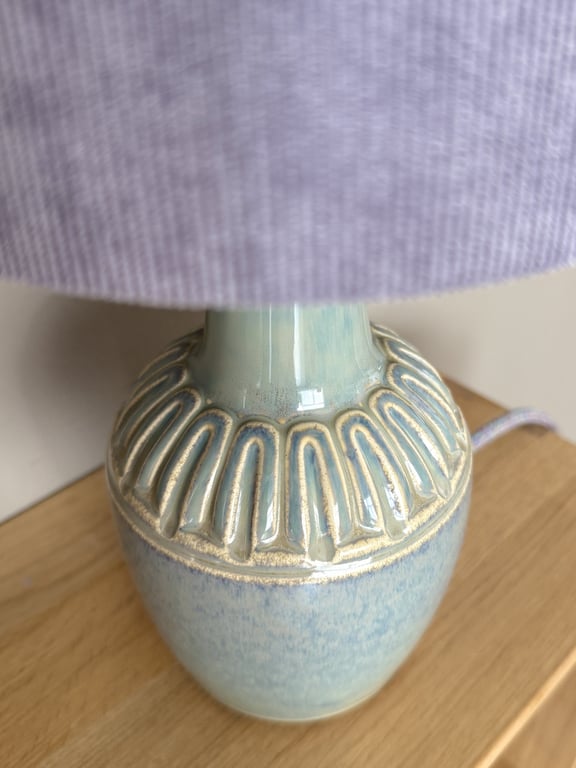 Upcycled vintage bordlampe - Søholm Keramik billede 3