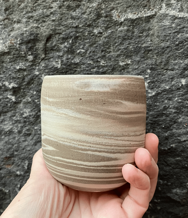 Marmoreret kop, cappuccino billede 5